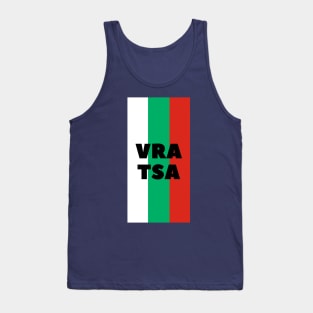 Vratsa City in Bulgarian Flag Vertical Tank Top